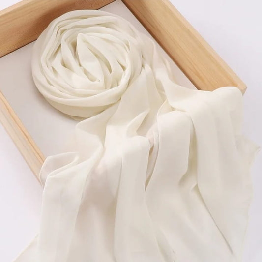 Georgette Solid | Off White