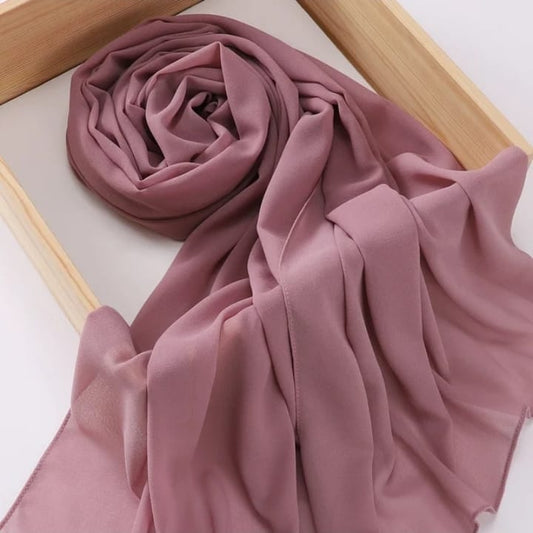 Georgette Solid | Tea Pink