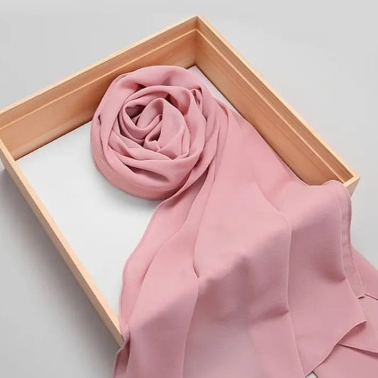 Georgette Solid | Pink