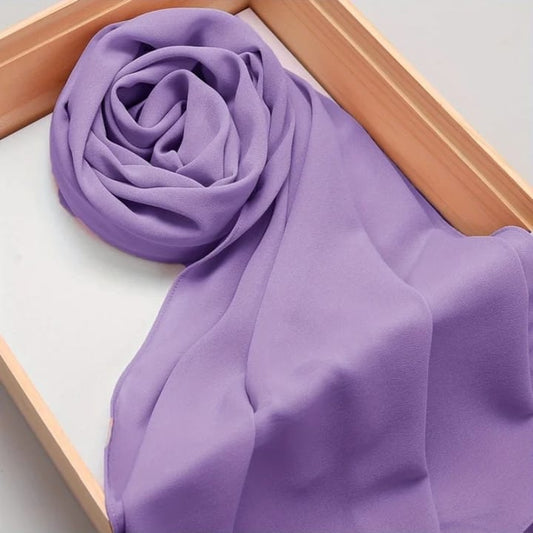 Georgette Solid | Lilac