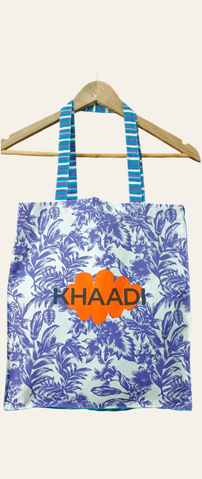 Khaadi Printed Tote Bag | Purple