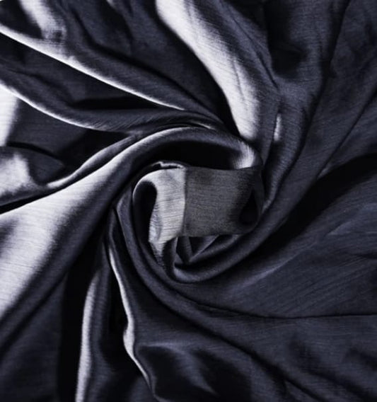 Festive Silk Hijab | Charcoal